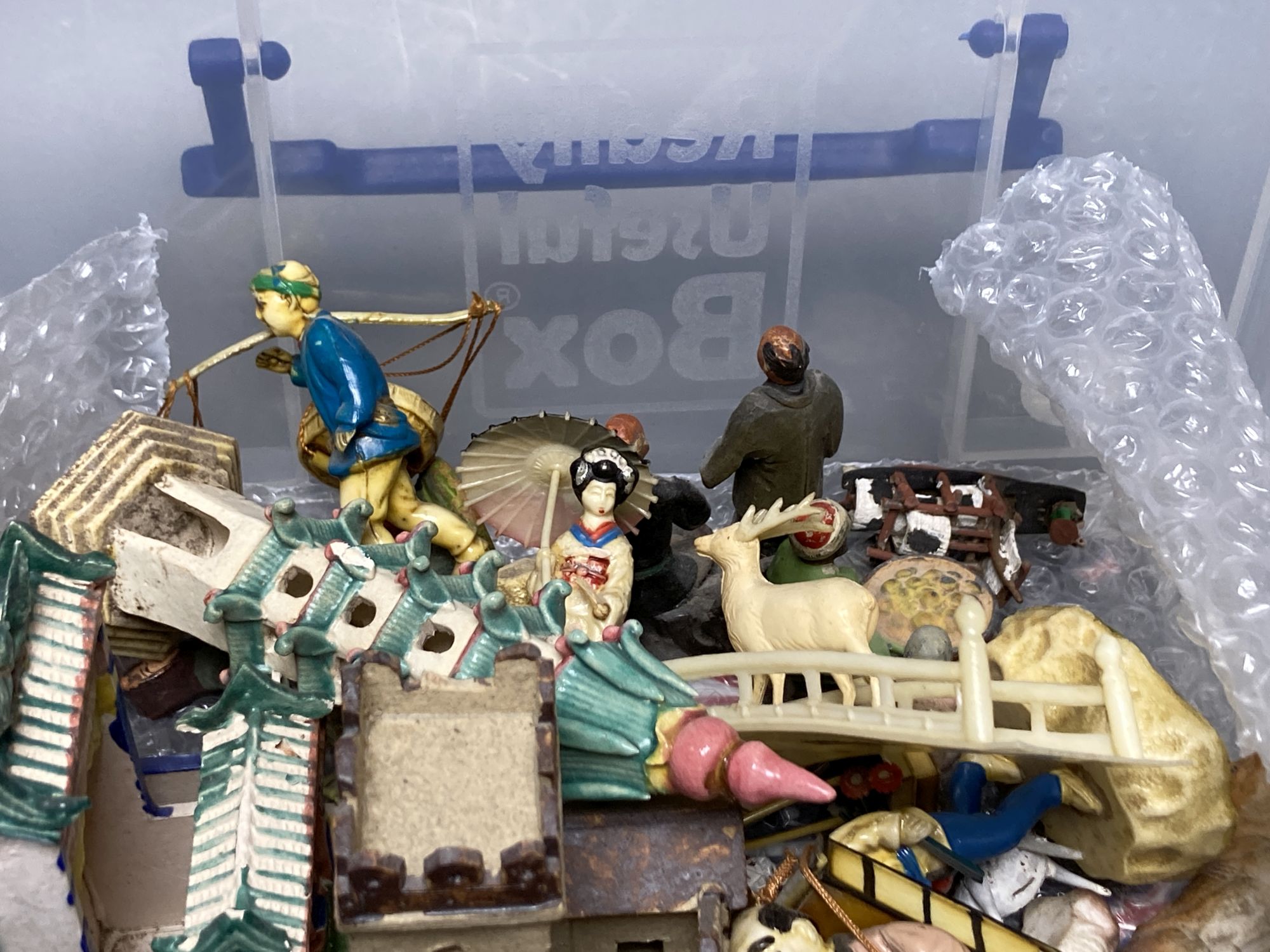 A group of Chinese decorative models